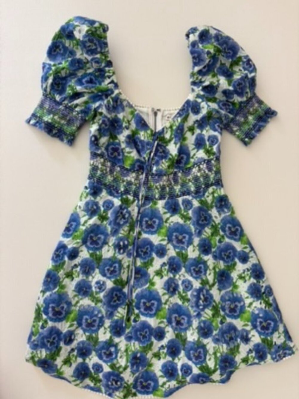 Alice + Olivia Crawford Perfect Pansy Floral Mini Dress XS